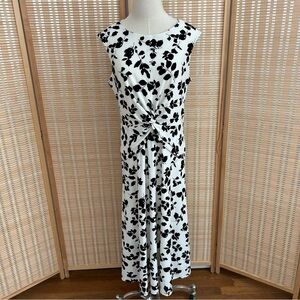Lauren Ralph Lauren Monochrome Floral Dress women’s size 10